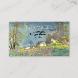 Tarjeta De Visita Tormenta eléctrica de primavera