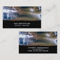 Tormenta eléctrica y iluminación, meteorólogo