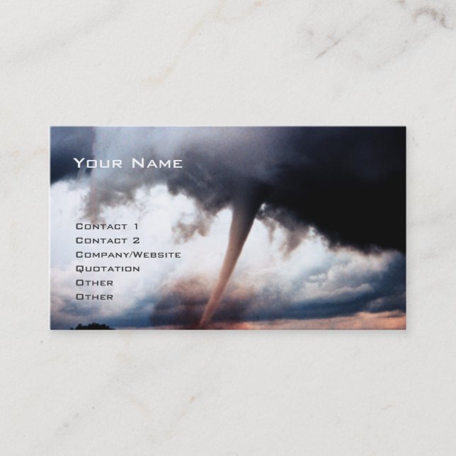 Tarjeta De Visita Tornado (Anverso)