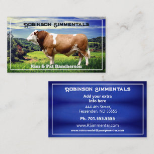 Tarjeta De Visita Toro Simmental en Pasto