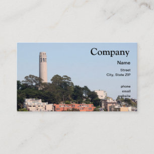 Tarjeta De Visita Torre de San Francisco Coit