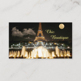 Tarjeta De Visita Torre Eiffel de Noche