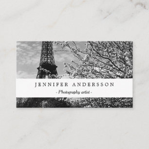 Tarjeta De Visita Torre Eiffel de París antigua