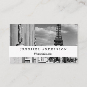 Tarjeta De Visita Torre Eiffel palacio Chaillot Francia París vintag