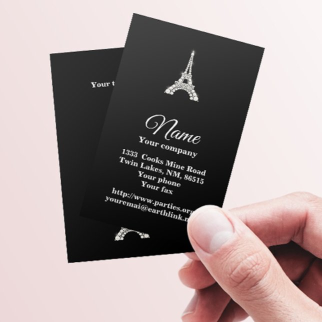 Tarjeta De Visita Torre Eiffel Pearlada (Subido por el creador)