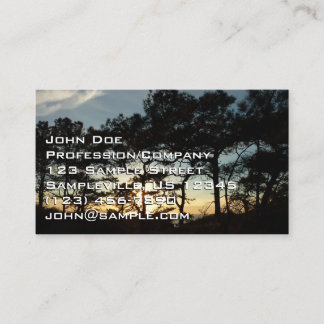 Tarjeta De Visita Torrey Pine Sunset II California