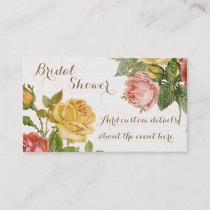 Tarjeta De Visita Tórrido Cumpleaños Floral Blanco Primavera Despedi