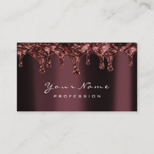 Tarjeta De Visita Torta de chocolate del bronce del estudio de