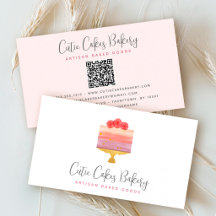 Torta de código QR de panadería rosa púrpura paste
