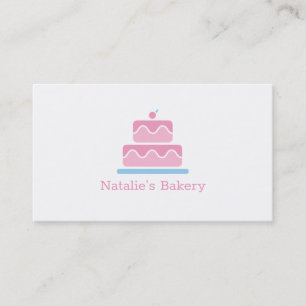 Tarjeta De Visita Torta De Varias Capas Moderna Con Pastelería De Ce
