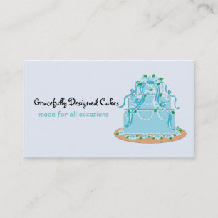 Tarjeta De Visita Torta elegante de diseñador