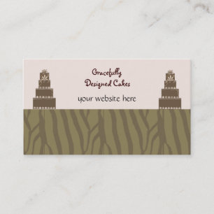 Tarjeta De Visita Tortas de Boda de Diseñador