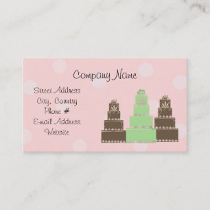 Tarjeta De Visita Tortas de Diseñador