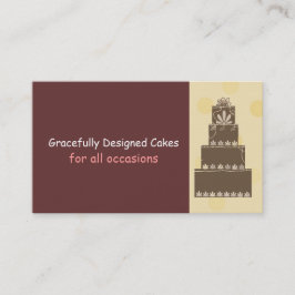 Tarjeta De Visita Tortas de Diseñador/Repostería