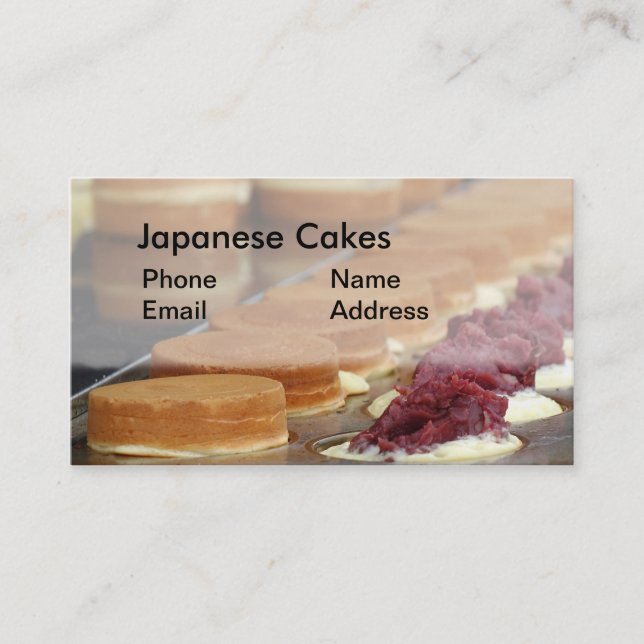 Tarjeta De Visita Tortas y delicadezas del japonés (Anverso)