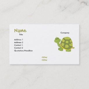 Tarjeta De Visita ¡Tortuga del estallido!