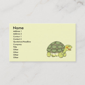 Tarjeta De Visita Tortuga linda
