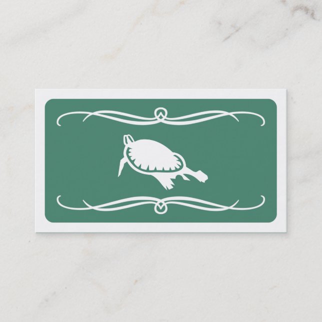 Tarjeta De Visita tortuga mod (personalizable de color) (Anverso)