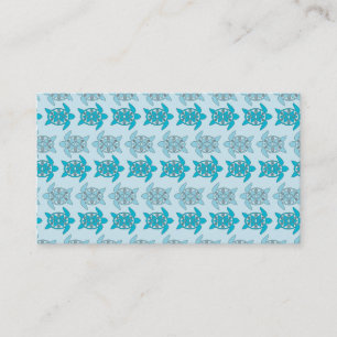 Tarjeta De Visita Tortugas azules nadando Thunder_Cove