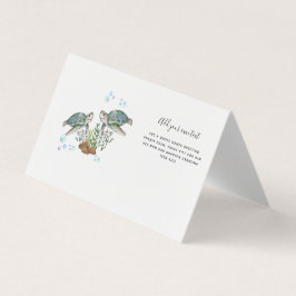 Tarjeta De Visita TORTUGAS DE MAR personalizadas