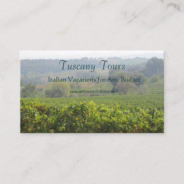 Tarjeta De Visita Toscana (Anverso)