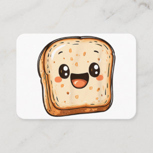 Tarjeta De Visita Tostada sonriente del Personalizado de la sección 