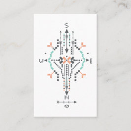 Tarjeta De Visita Tótem azteca indio del nativo americano tribal de