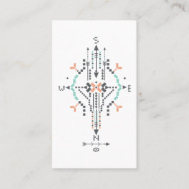 Tarjeta De Visita Tótem tribal azteca del indio del nativo americano