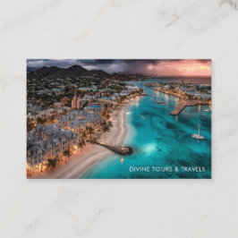 Tarjeta De Visita Tour and Travel Agent Antigua Half Moon Bay Photo