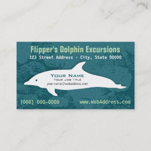 Tarjeta De Visita Tour de delfines personalizado   Excursiones coste