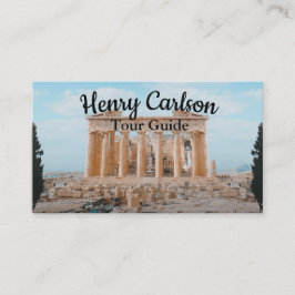 Tarjeta De Visita Tour Guide Travel Agent Turquoise
