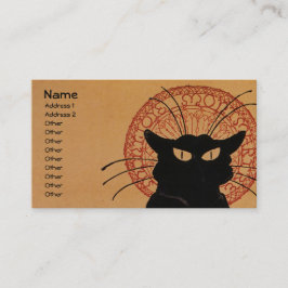 Tarjeta De Visita Tournée du Chat Noir, Théophile Steinlen
