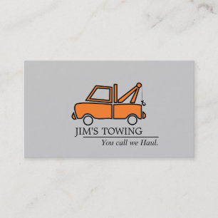 Tarjeta De Visita Tow Truck Towing Road Service