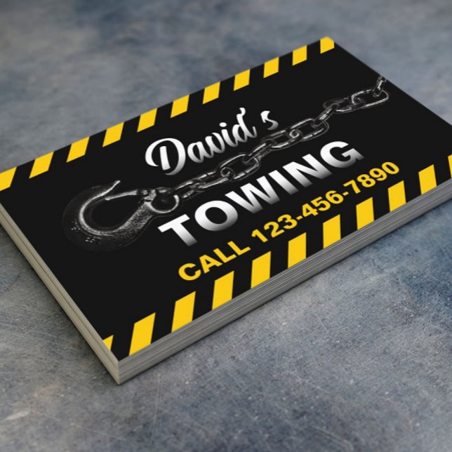 Tarjeta De Visita Towing Truck Car Hauling Service (Subido por el creador)