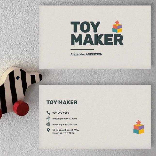 Tarjeta De Visita Toy Maker (Toy Maker Business Card)