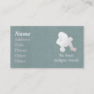 Tarjeta De Visita Toy Poodle Biz Card