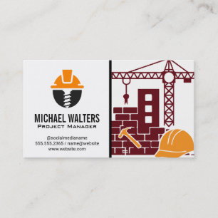 Tarjeta De Visita Trabajador calificado   Constructor de obras   Ing
