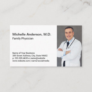 Tarjeta De Visita Trabajador de atención médica   Médico Médico Cruz
