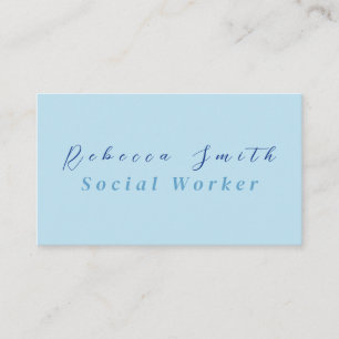 Tarjeta De Visita Trabajador social