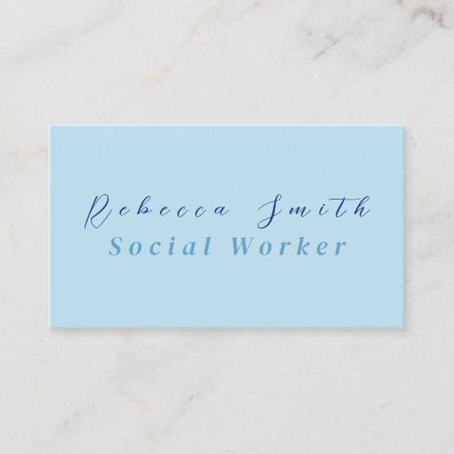 Tarjeta De Visita Trabajador social (Anverso)