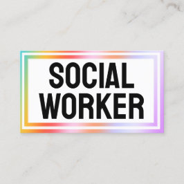 Tarjeta De Visita Trabajador social de LCSW