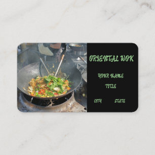 Tarjeta De Visita Trabajo de comida oriental
