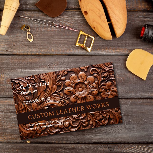 Tarjeta De Visita Trabajo de cuero (Subido por el creador)