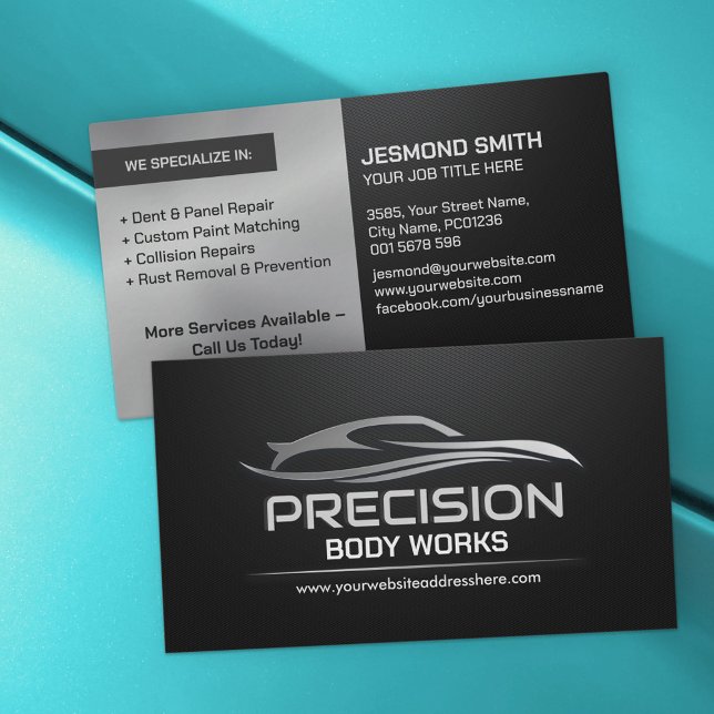 Tarjeta De Visita Trabajo de cuerpo automático moderno y elegante (Subido por el creador)