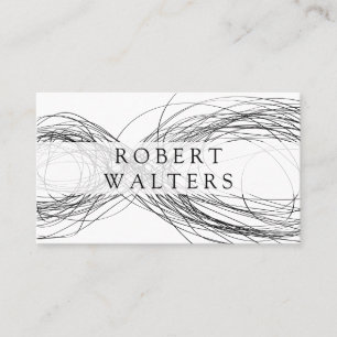 Tarjeta De Visita Trabajo de línea infiniti / expresivo