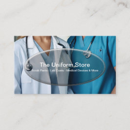 Tarjeta De Visita Trabajo Médico Uniforme Ventas Y Servicio