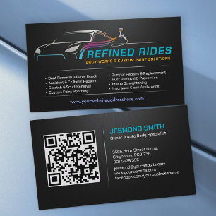 Tarjeta De Visita Trabajos de carrocería Pintura de automóviles pers