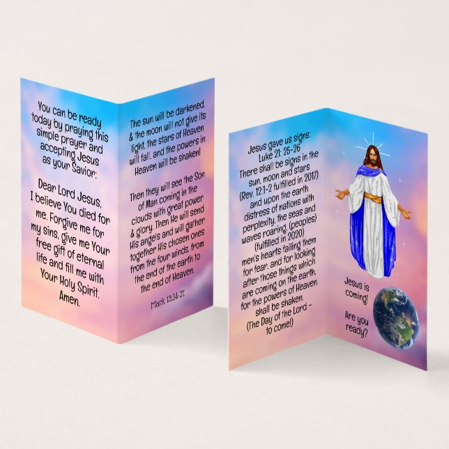 Tarjeta De Visita Tracto del Evangelio (Interior y exterior)