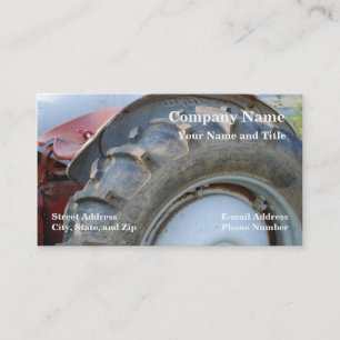 Tarjeta De Visita tractor antiguo