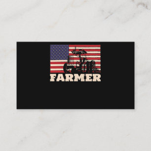 Tarjeta De Visita Tractor de bandera estadounidense